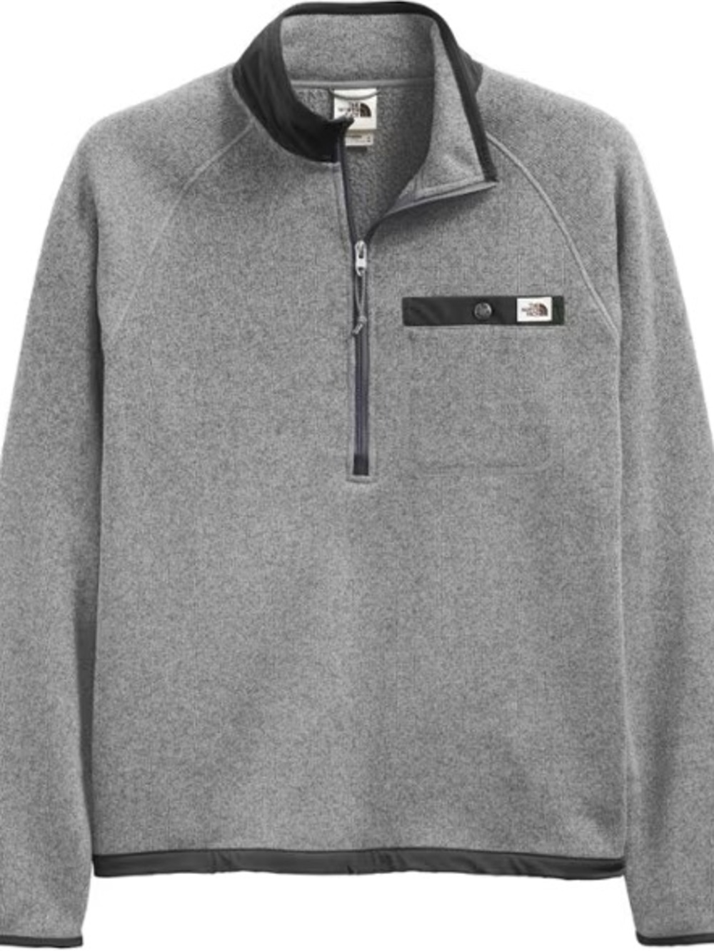 The North Face Men's Gray Half-Zip Fleece Pullover